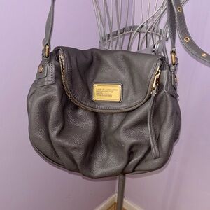 New Marc Jacobs Classic Q  Leather Bag with Gold Accents